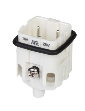 Mete Enerji 29005 3X10A Çoklu Fiş Çekirdek Montajlı (Arka Girişli) 250 V