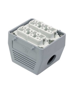 Mete Enerji 403153 12X35 A Çoklu Uzatma Priz (Yan Girişli) 400-690 V