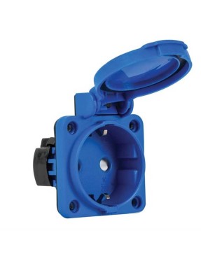 Mete Enerji 404067St06 1X16A Pano Prizi (Ç.Kor. Üst Yan Girişli Contalı Kap.) Mavi 220 V
