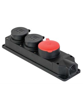 Mete Enerji 401054 3X25A 1 Ad. / 1X16A 2 Ad. Üçlü Grup Priz 220-415 V