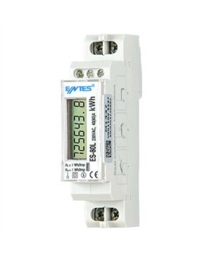 Entes M3937 ES-80LS 80A LCD Ekranlı RS-485 Hablerleşmeli Enerji Sayacı 230VAC DIN I