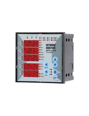 Entes M3546 MPR-53CS-OG-DIN Şebeke Analizörü 10-56VDC 2 Dijital Giriş 2 Röle Çıkış Pals Çıkışlı RS-485 DIN6