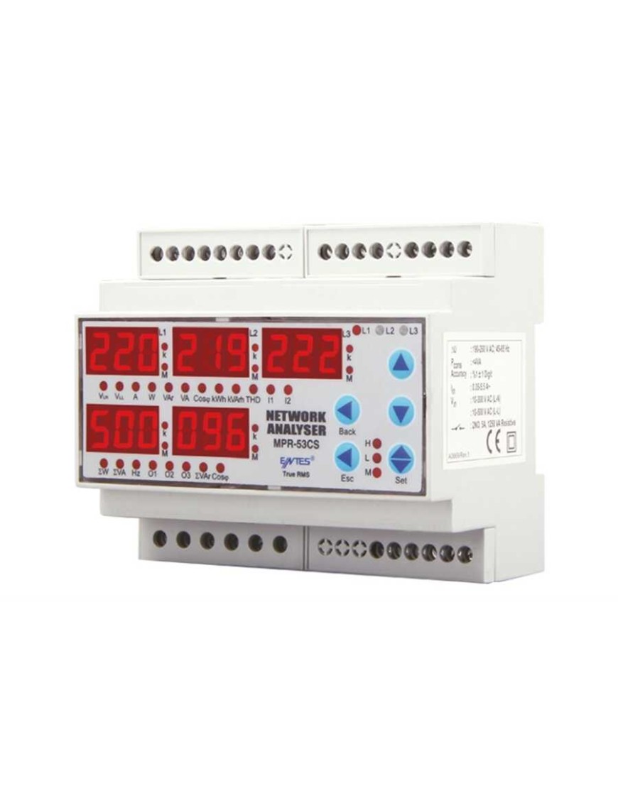 ENTES MPR-53S-DIN ŞEBEKE ANALİZÖRÜ ENTES MPR-53S-DIN ŞEBEKE ANALİZÖRÜ