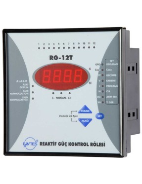 ENTES RG-12T ENTES REAKTİF GÜÇ KONTRO RÖLESİ (TEK FAZ) 12 KADEME