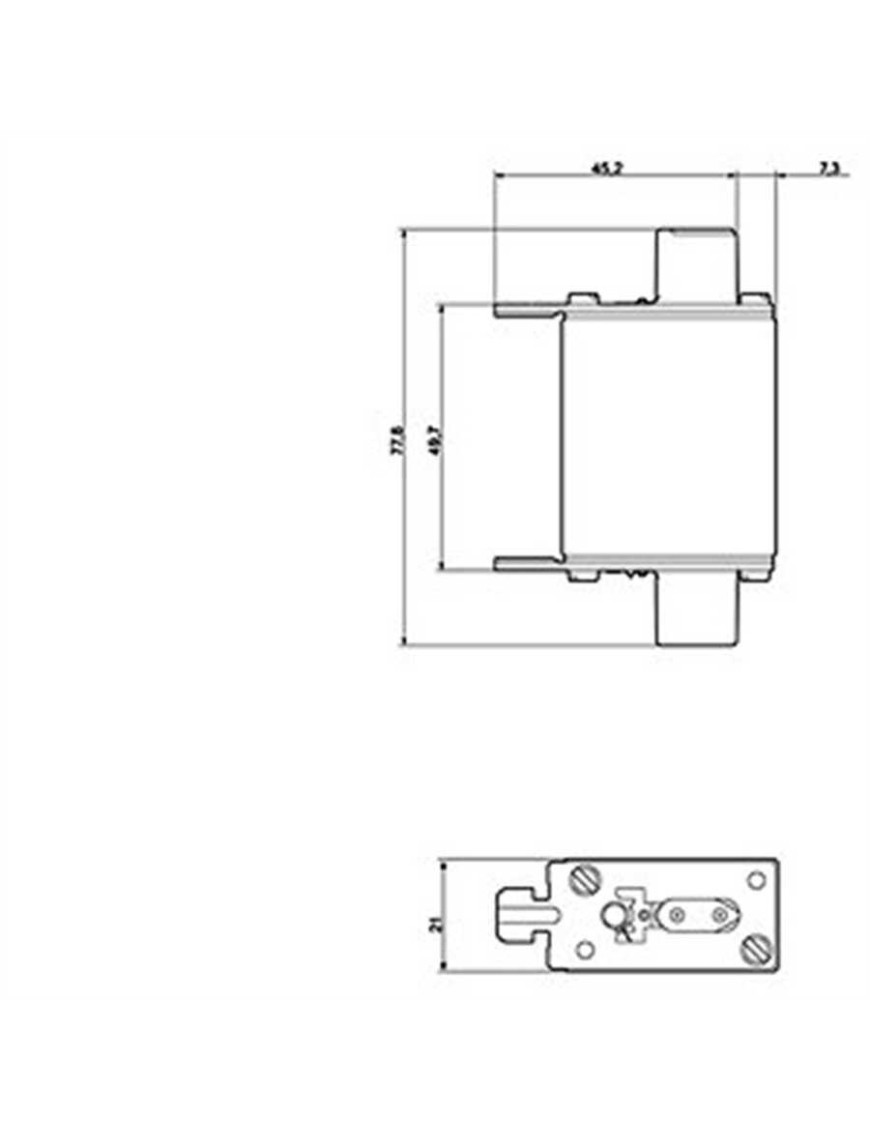 Siemens 3Na3836 8 21 Mm Genişlikte Nh Bıçaklı Sigorta Buşonu Boy 000 160A Siemens 3Na3836 8 21 Mm Genişlikte Nh Bıçaklı Sigorta Buşonu Boy 000 160A