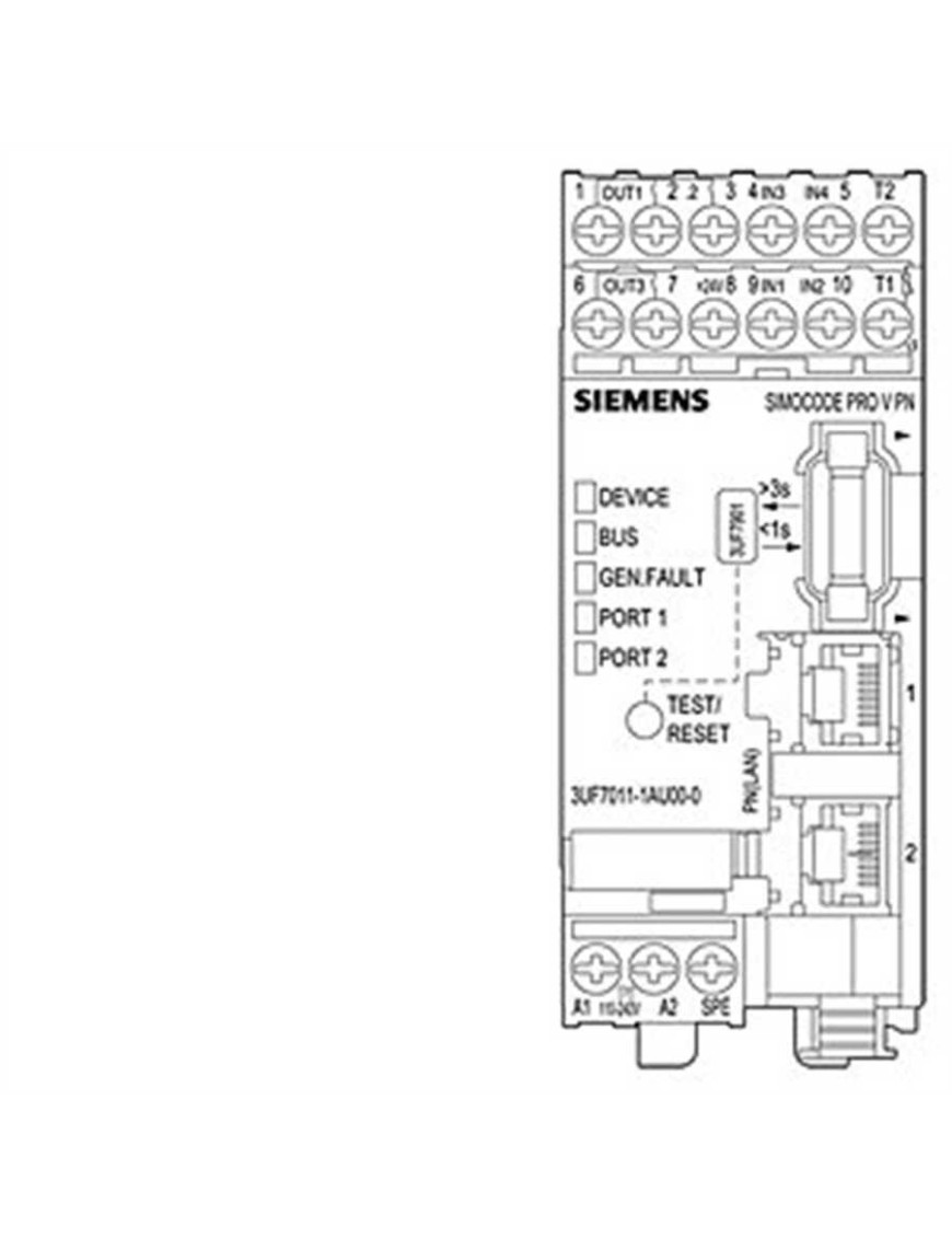 Siemens 3Uf7011 1Au00 0 Sımocode Pro V Pn 110 240Vac Dc Siemens 3Uf7011 1Au00 0 Sımocode Pro V Pn 110 240Vac Dc