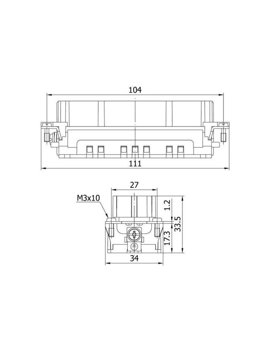Mete Enerji 290283048 48X16A Priz Çekirdek Montajlı (Crımp) 400 V METE ENERJİ 290283048 48x16A. PRİZ ÇEKİRDEK MONTAJLI (CRIMP) 400 V