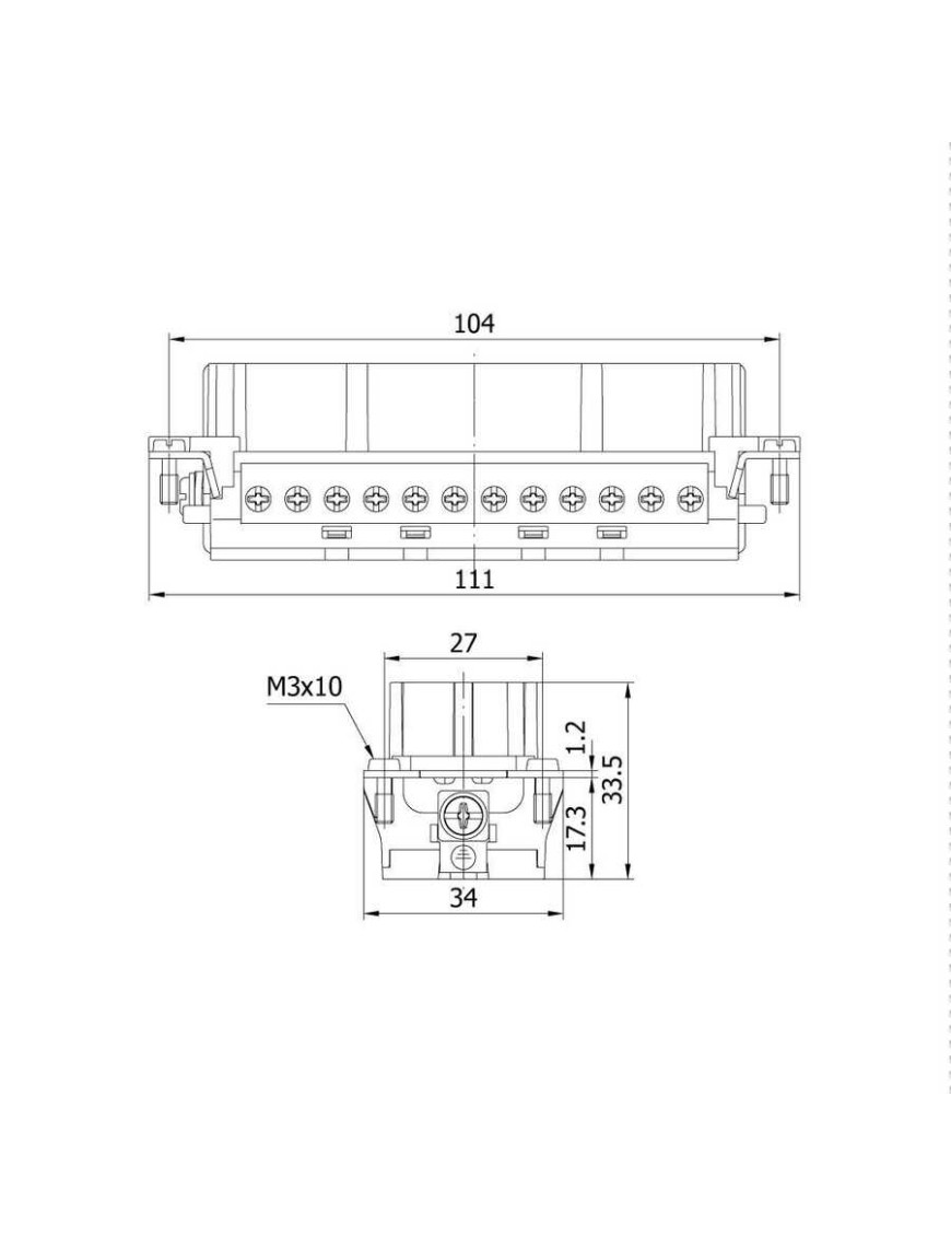 Mete Enerji 29028 48X16A Çoklu Priz Çekirdek Montajlı (Vidalı Bağlantı) 400 V METE ENERJİ 29028 48x16A. ÇOKLU PRİZ ÇEKİRDEK MONTAJLI (VİDALI BAĞLANTI) 400 V