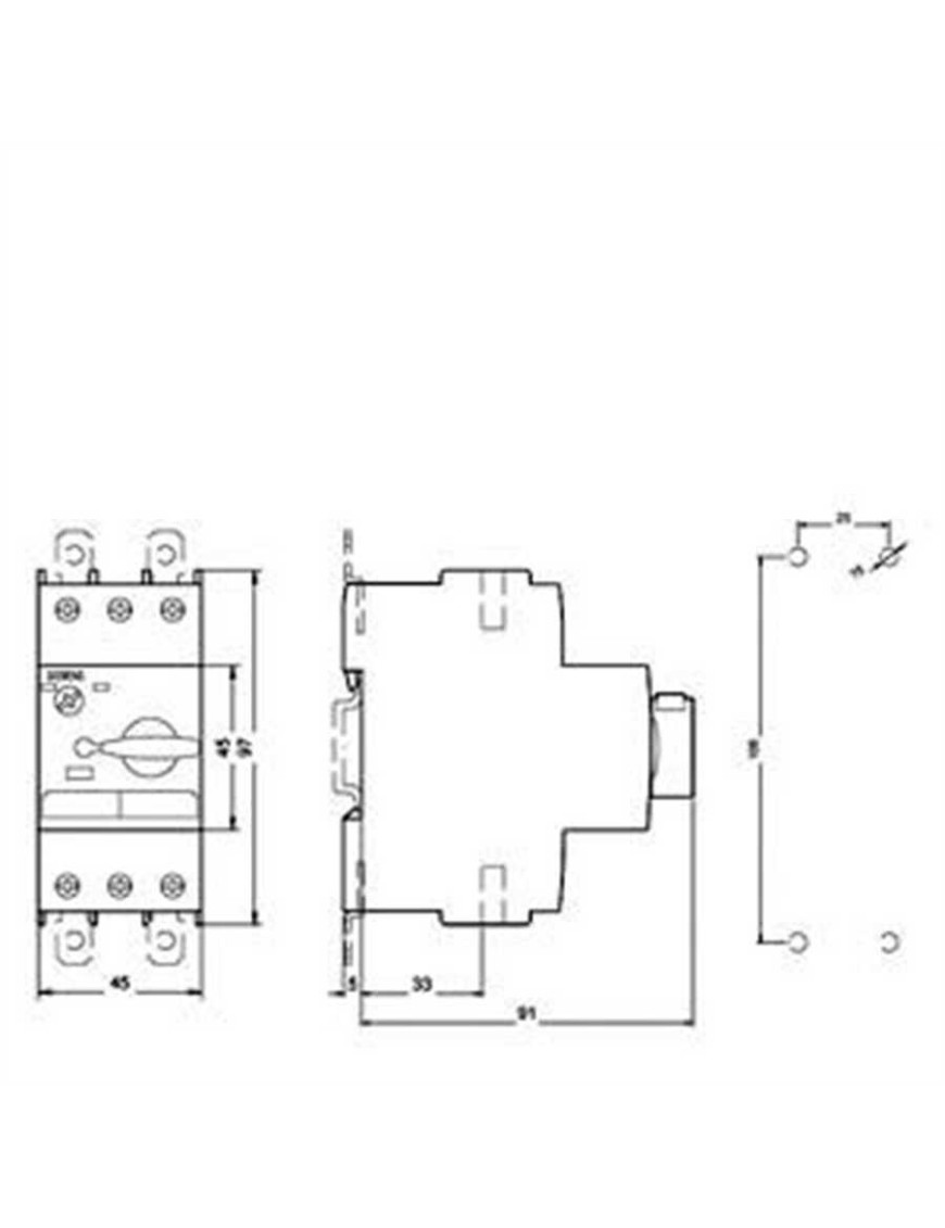 SIEMENS 3RV1021-1HA10 Motor Koruma Şalteri 5,5-8A Siemens 3Rv1021 1Ha10 Sirius Motor Koruma Şalteri 60ºc Pano İçi Sıcaklıkta Bitişik Montaja Uygun Termik Ve K