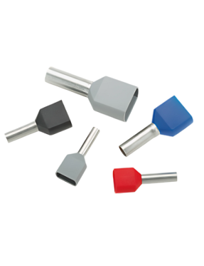 Molwex 011 004 2X1,5mm2 Çift Girişli Kırmızı İzoleli Yüksük Alman Normu