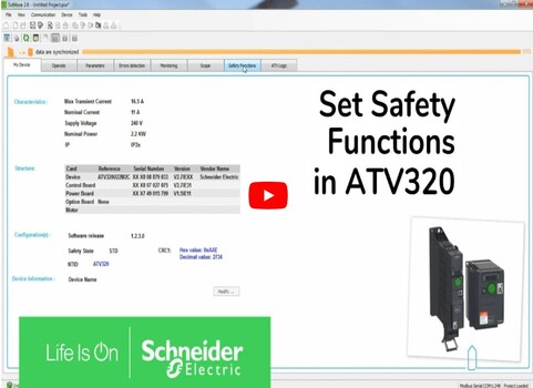 ATV320'de güvenlik fonksiyonları nasıl ayarlanır? Faz Nötr Al Götür